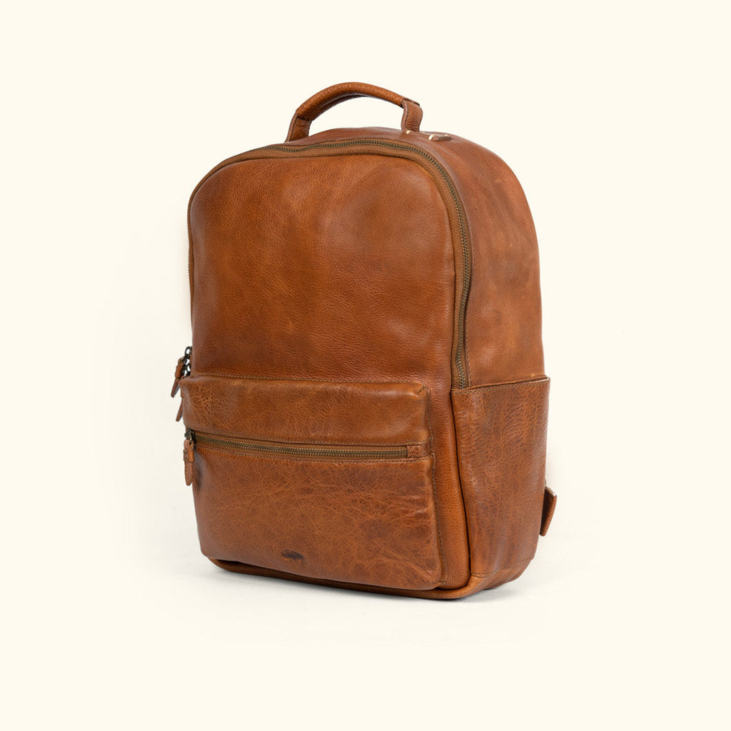 Walker Leather Backpack | Rustic Tan
